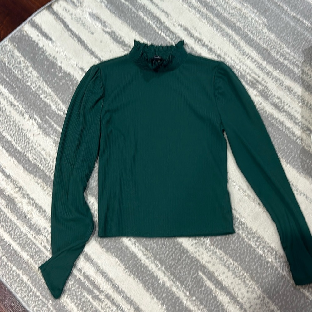 Green Turtleneck Shirt